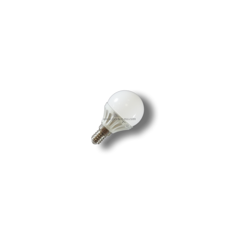 LED Крушка топка 3W G45 6400K E14 7201 Бяла Светлина