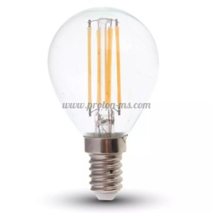 LED КРУШКА - 4W FILAMENT E14 P45 НЕУТРАЛНО БЯЛА СВЕТЛИНА