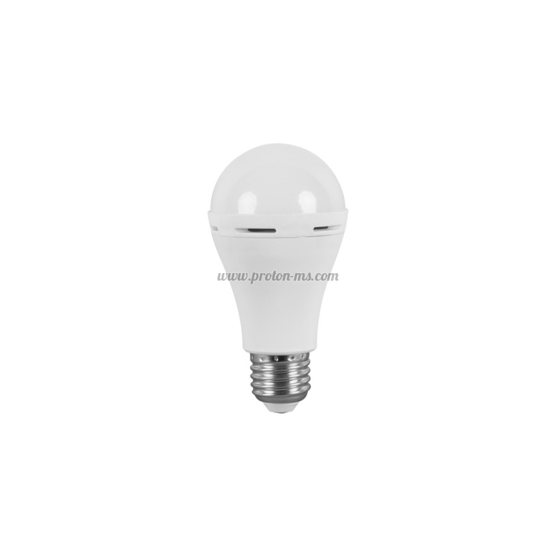 LED КРУШКА 12W E27 A80 ПЛАСТИК АВАРИЙНА 4000К