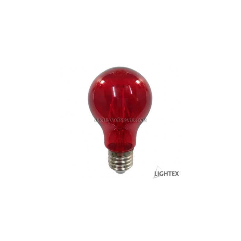 Led лампа FILAMENT 4W 220V E27 A60 червена