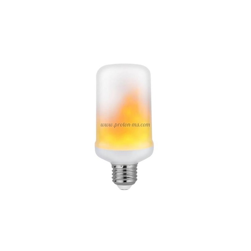 LED лампа Е27 5W 1500K ф65мм h1354 пламък