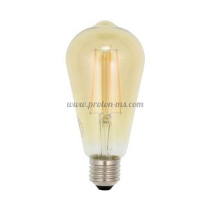 LED ФИЛАМЕНТНА КРУШКА LEDISONE-RETRO ST64 8W 880Lm E27 2500K (ТОПЛА СВЕТЛИНА) 1513530 VITO