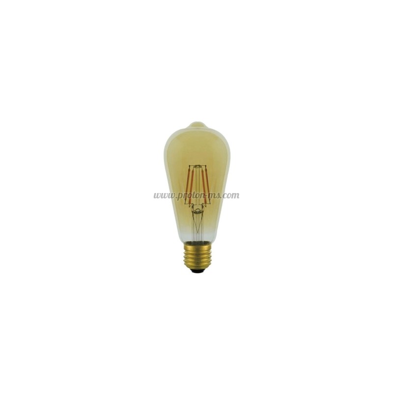 LED FILAMENT BULB LEDISONE 2 -RETRO ST64 6W 862Lm E27 2500K (WARM WHITE) 1519220 VITO