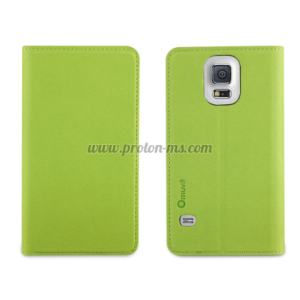 Зелен кожен калъф MUVIT за Samsung Galaxy S5