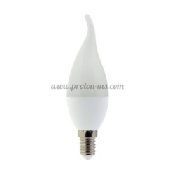 6W LED КРУШКА E14 C37 TIP 480LM RA 80 AC175-265V - Неутрално Бяло