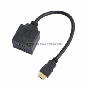 КОНВЕРТОР (СПЛИТЕР) ESTILLO HDMI МЪЖКО - 2 X HDMI ЖЕНСКО