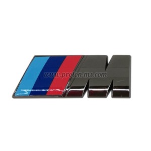 3D Емблема ///М опушен хром 8.3 x 3.1cm