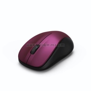 Безжична оптична мишка HAMA MW-300, USB, 3 бутона, 2.4 GHz, бордо