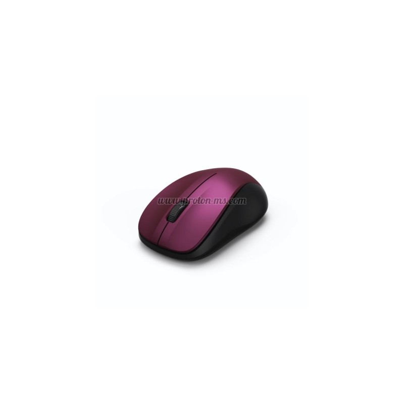 Безжична оптична мишка HAMA MW-300, USB, 3 бутона, 2.4 GHz, бордо