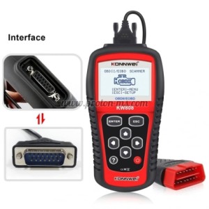 ТЕСТЕР ЗА ДИАГНОСТИКА НА АВТОМОБИЛИ ЧРЕЗ OBDII/EOBD KONNWEI KW808
