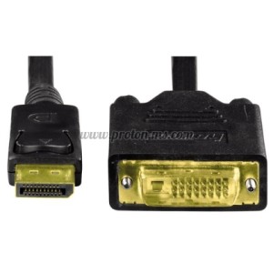 Кабел HAMA 54593 DisplayPort мъжко - DVI мъжко, 1.8 m, 3 звезди