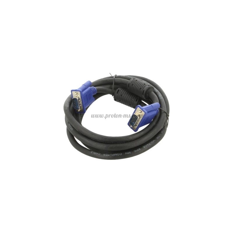 КАБЕЛ ЗА МОНИТОР, VGA (мъжко) – VGA (мъжко), 3М