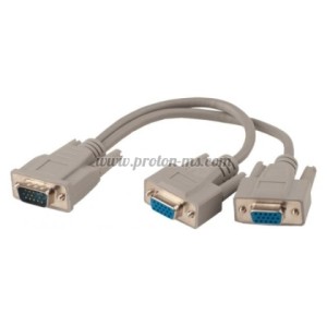 Кабел Y, ESTILLO VGA 15 пин / 2 x VGA