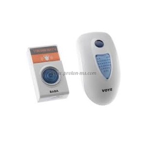 Безжичен звънец (1бр. тяло - 220V, 1бр. бутон - батерия ) Voye V008/9