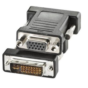 Преходник DVI мъжка букса (24 пина) към VGA женска букса, Преходник DV
