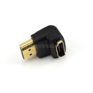 Букса HDMI мъжка към DMI женска букса FG02 ъглов преход
