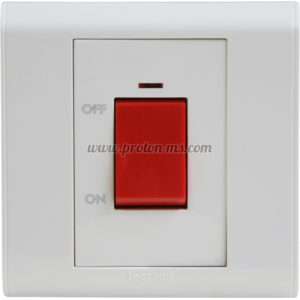 Бойлерен Ключ LEGRAND с Индикация, Бял, 45A, 220V, 50Hz