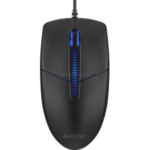 A4tech Illuminate N530S Жична безшумна мишкa черна