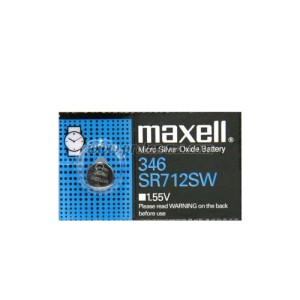 Бутонна батерия сребърна MAXELL SR-712 SW 1.55V / 346