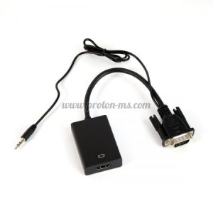 VGA към HDMI 1080P HD Audio TV AV HDTV видео кабел - конвертор, адаптер