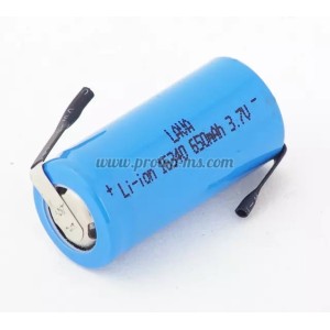 АКУМУЛАТОРНА БАТЕРИЯ 16340 650/1400 MAH 3.7V, С ПЪПКА , БЕЗ ПЪПКА, С П