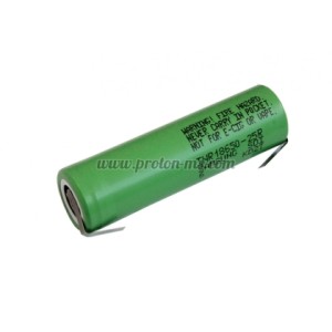 БАТЕРИЯ АКУМУЛАТОРНА 3.7V 2500 MAH НИСЪК + SAMSUNG INR18650-25R С ПЛАСТИНИ