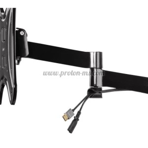 Стенна стойка за TV HAMA 108727, Регулируема, 19"-46", 25 kg, Черна