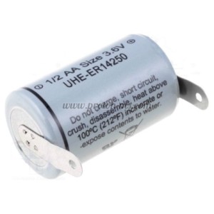 БАТЕРИЯ ЛИТИЕВА 3.6V 1200MAH 1/2АА CR14250 С ПЛАСТИНИ ULTRALIFE