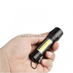 LED ДЖОБЕН ФЕНЕР С 3 РЕЖИМА, ПРЕЗАРЕЖДАЕМ, С USB КАБЕЛ