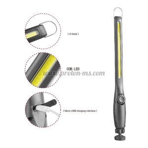 Акумулаторна работна лампа и фенер с магнит и кука - Rechargeable COB work lights JW821
