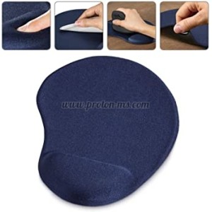 ПАД ЗА МИШКА HAMA ERGONOMIC, ТЕКСТИЛ, ЧЕРЕН, СИН
