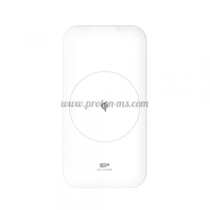 Безжично зарядно устройство Silicon Power QI210, Qi, 7.5/10W, Бял