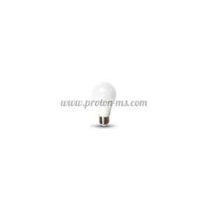 LED Крушка 12W E27 A60 Термо Пластик Бяла Светлина Димируема 7193