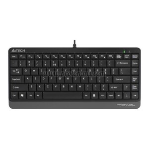 Мини клавиатура A4tech FK11, Жична, USB, hot keys 12, кабел 1,5 m, Чер