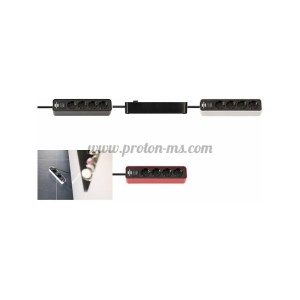 РАЗКЛОНИТЕЛ ECOLOR 4 X 1,5 M С КЛЮЧ BRENNENSTUHL ЧЕРЕН, ЧЕРВЕН/ЧЕРЕН, 