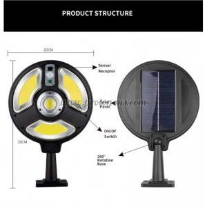 LED соларна сензорна лампа 150 COB