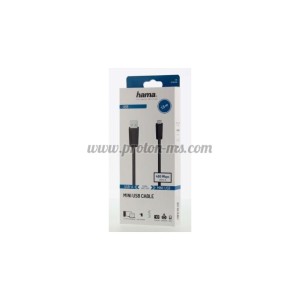 КАБЕЛ HAMA USB-A МЪЖКО - USB-B MINI МЪЖКО
