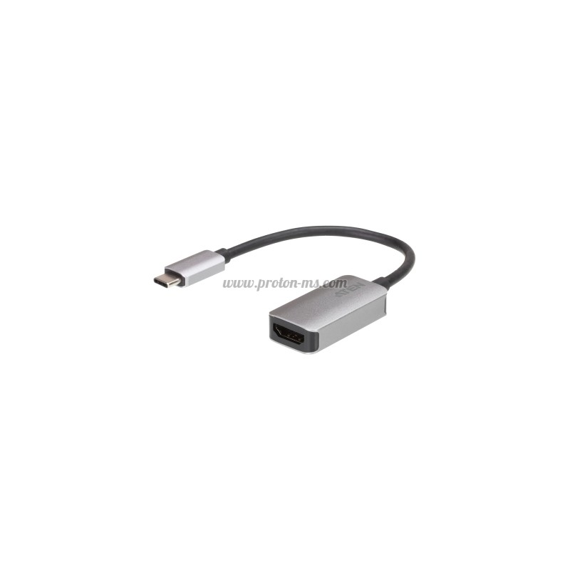 Адаптер ATEN UC3008A1, USB-C мъжко - HDMI женско, 4K, Черен
