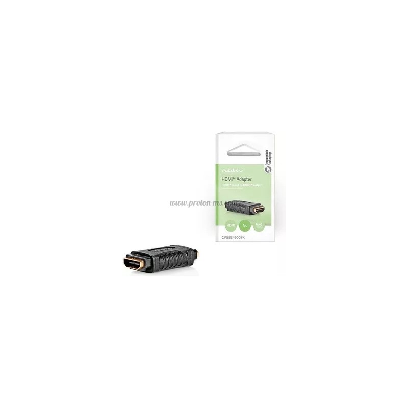 HDMI АДАПТЕР, HDMI-HDMI, ЧЕРЕН, 4K, NEDIS