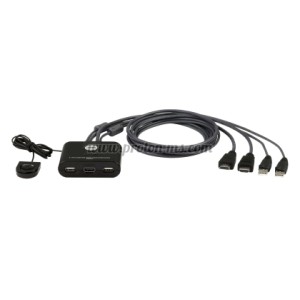 ПРЕВКЛЮЧВАТЕЛ KVM ATEN CS22HF, ДВУ ПОРТОВ USB HDMI
