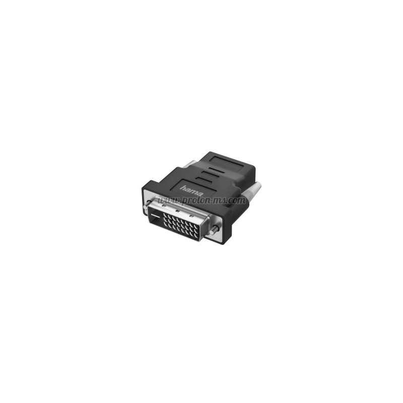 АДАПТЕР HAMA 205169, DVI-D МЪЖКО - HDMI ЖЕНСКО, ULTRA-HD, 4K, ЧЕРЕН