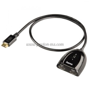 ПРЕВКЛЮЧВАТЕЛ 2 В 1 HDMI, 2 X HDMI ЖЕНСКО - HDMI МЪЖКО, ЧЕРЕН