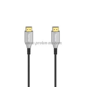 ОПТИЧЕН АКТИВЕН КАБЕЛ HAMA OPTICAL, HDMI МЪЖКО - HDMI МЪЖКО, ETHERNET, 4K, ПОЗЛ.КОНЕКТОРИ, ЧЕРЕН, 10M, 15M, 20M