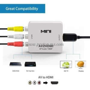 КОНВЕРТОР ЧИНЧ-HDMI, КОНВЕРТОР, ПРЕОБРАЗУВАТЕЛ ОТ ЧИНЧ(RCA) КЪМ HDMI