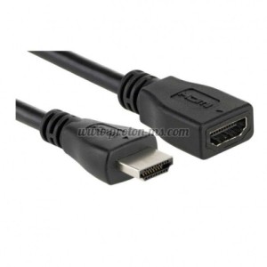 Кабел DeTech HDMI M - HDMI F, 1.5m, Удължител