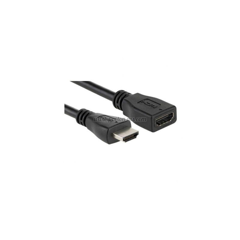 Кабел DeTech HDMI M - HDMI F, 1.5m, Удължител