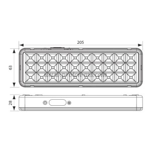 АВАРИЙНО LED ОСВЕТИТЕЛНО ТЯЛО RACER LED