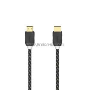 Кабел HAMA HDMI мъжко - HDMI мъжко, Ethernet, 1.5 м, Позлатени конектори, Черен