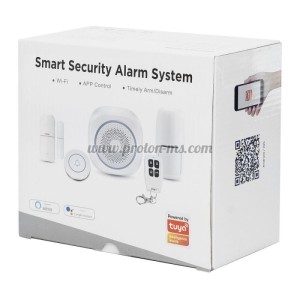 СМАРТ АЛАРМЕНА СИСТЕМА PST-H3, 5В1, WI-FI, TUYA SMART, БЯЛ