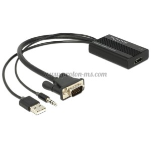 Аудио-видео конвертор VGA към HDMI DELOCK 62597